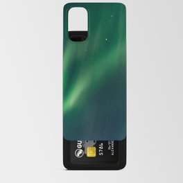 Northern Lights in Saariselkä | Winter Night in Lapland Art Print | Astro Landscape Travel Photography Android Card Case