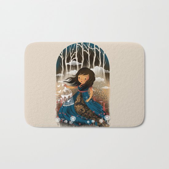 There Once Was A Girl In A Whimsical Land Bath Mat