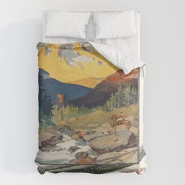 Vintage poster - National parks Bettbezug