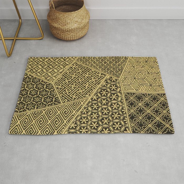 Japanese Patterns Rug By Bluespecsstudio Society6