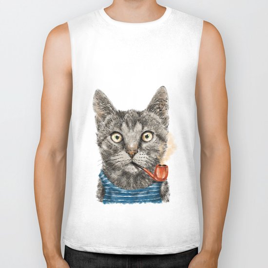Sailor Cat IX Biker Tank