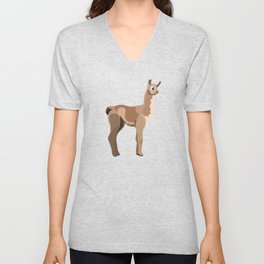 Peruvian Llamas V Neck T Shirt