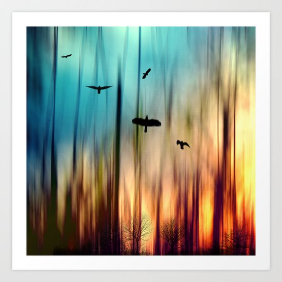 Burning Art Print
