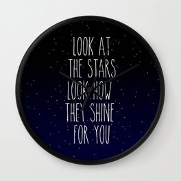 Look How They Shine For You Wall Clock