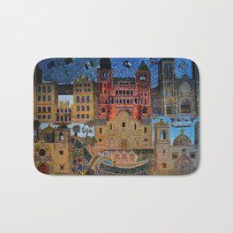 Tiled Mosaic Bath Mat | Color, Texture, Wall, Landmark, Flags, Vintage, Tile, Mosaicart, Old, Antique 