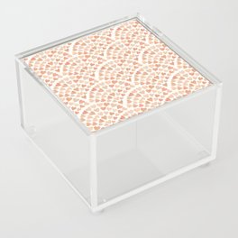 Scalloped Hearts Terracotta Acrylic Box