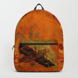 Santa Fe Backpack | Graphicdesign, Digital, Steam, Track, Santafe, Plane, Valzart, Railway, Typography, Retro 