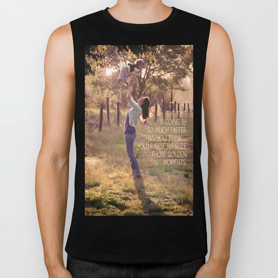 Seize those Golden Moments Biker Tank