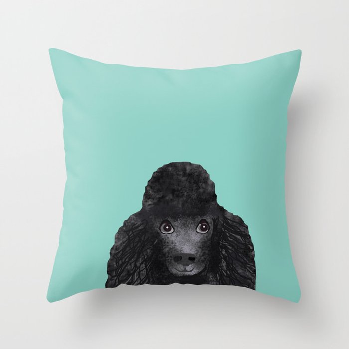 Toy Poodle black poodle pet portrait custom dog art dog breeds by
