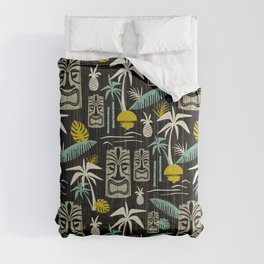 Island Tiki - Black Comforter