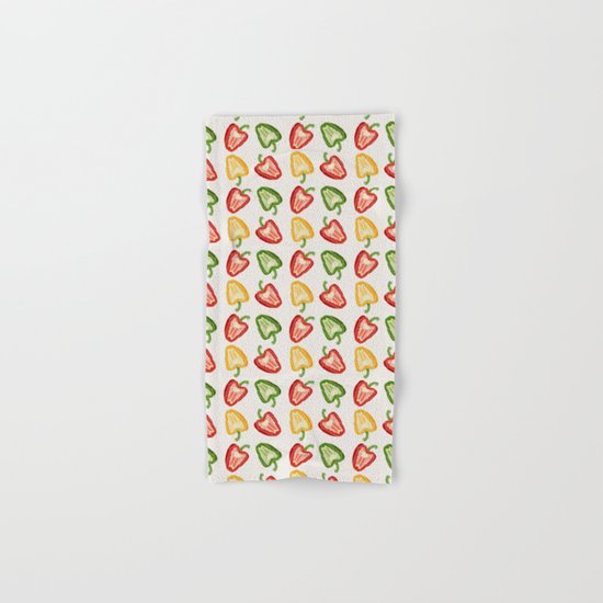 Mixed Peppers Pattern Hand & Bath Towel