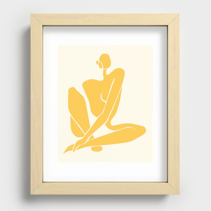 Body in Goldenrod Recessed Framed Print