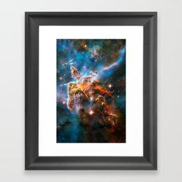 Carina Nebula, Galaxy Background, Universe Large Print, Space Wall Art Decor, Deep Space Poster Framed Art Print