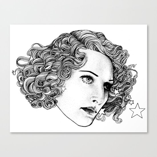 Star Girl Canvas Print