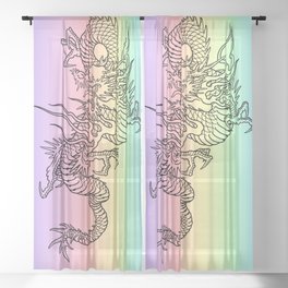 Dreamy Dragon Sheer Curtain