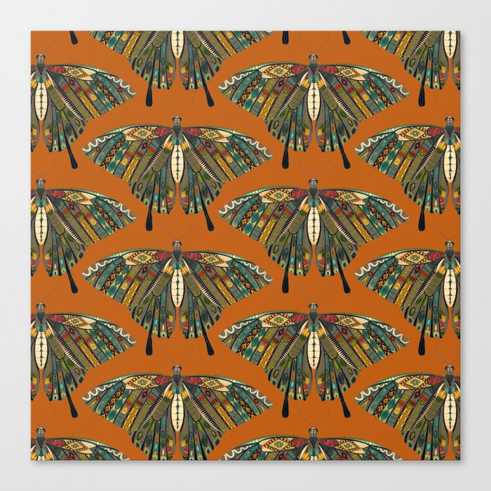 swallowtail butterfly copper Canvas Print
