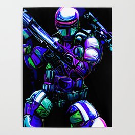 Cyberpunk Cyborg Poster