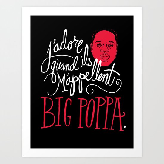 French Poppa Art Print