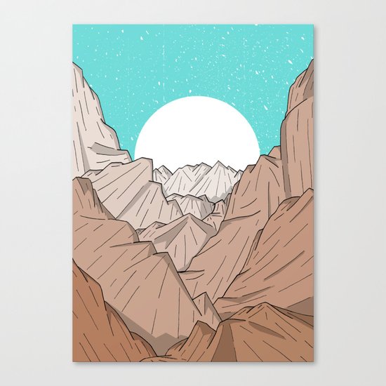 The Mountains of Old Canvas Print