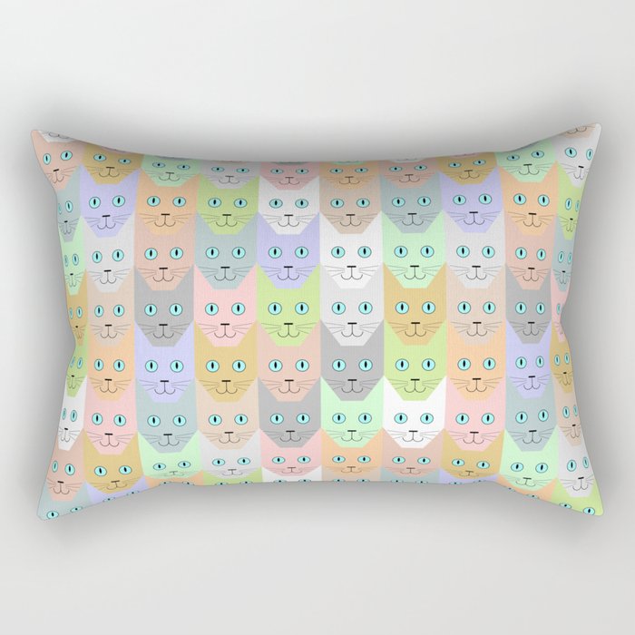 Pastel cats Rectangular Pillow