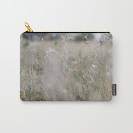 Tall wild grass growing in a meadow Carry-All Pouch