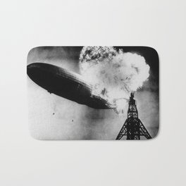 Hindenburg Disaster - Zeppelin Explosion Bath Mat
