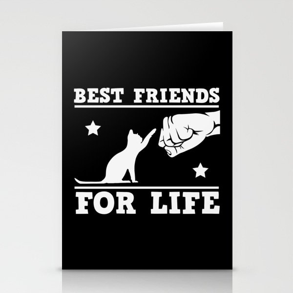 Cat Dad Best Friends For Life Stationery Cards