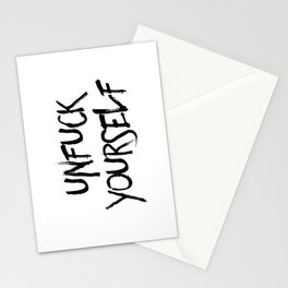 Unfuck Yourself Stationery Card