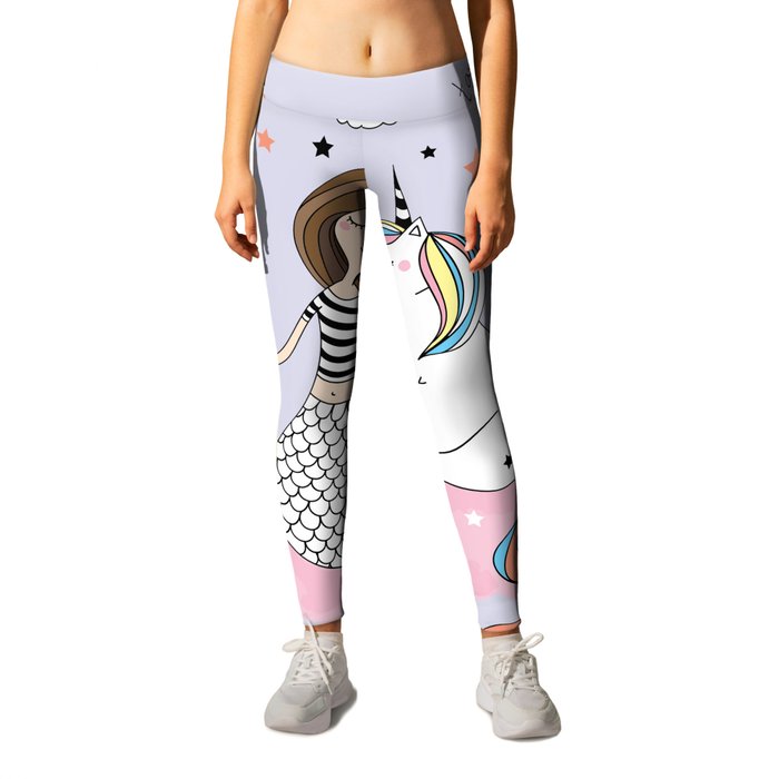 Mermaids and online unicorns leggings