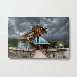 Adandoned Dragon Metal Print | Digital, Creepy, Abandonedwaterpark, Color, Dragon, Hue, Photo, Vietnam, Eriesky, Hothuytien 