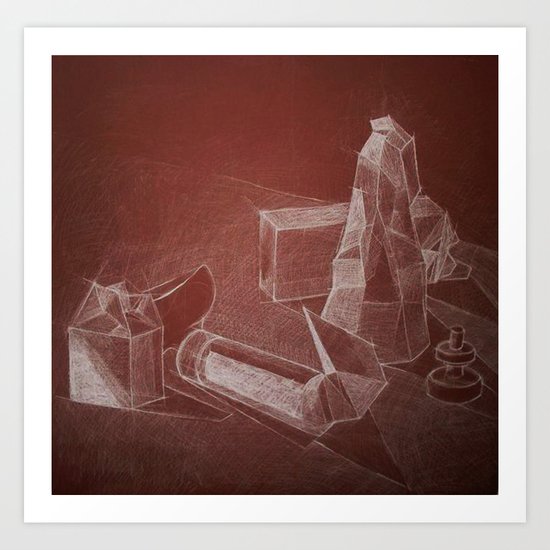 geometric nature Art Print