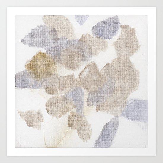 Bloom No. 7 Abstract watercolor floral Art Print
