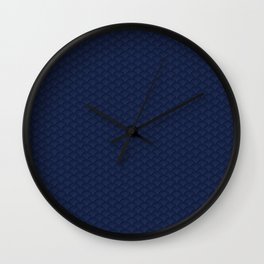 Blue sashiko Wall Clock