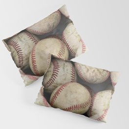 Many Baseballs - Background pattern Sports Illustration Pillow Sham