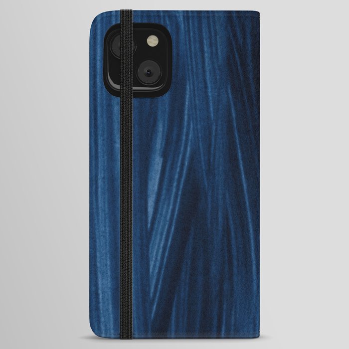 Just Indigo 7 | Watercolor Brush Stroke Abstract iPhone Wallet Case