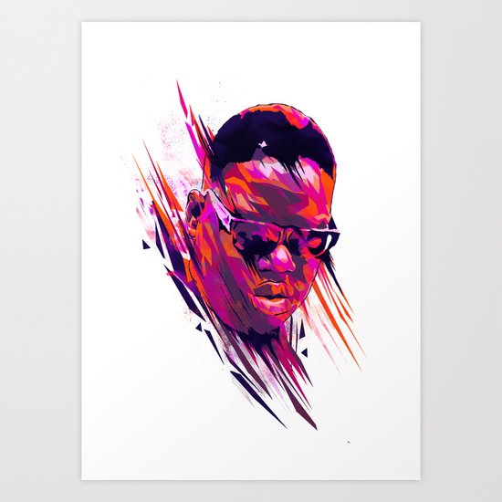The Notorious B.I.G: Dead Rappers Serie Art Print