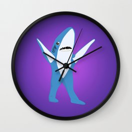 Left Shark Wall Clock | Animal, Illustration, Funny 