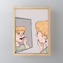 Messy Makeup Framed Mini Art Print