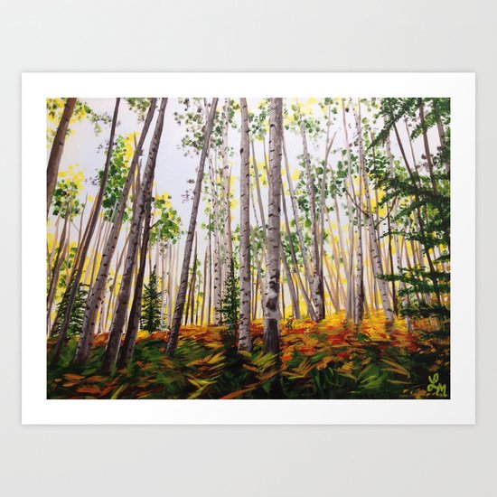 The Aspen Grove Art Print