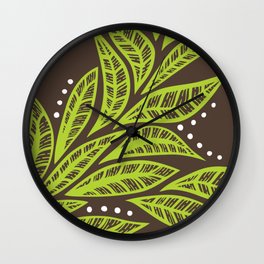 Hawaiian Flower Wall Clocks Society6