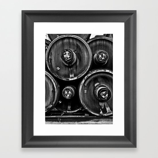 Wheel Stack Framed Art Print
