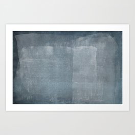 Minimal Blue Abstract 01 Art Print