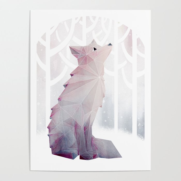 Fox in the Snow Poster