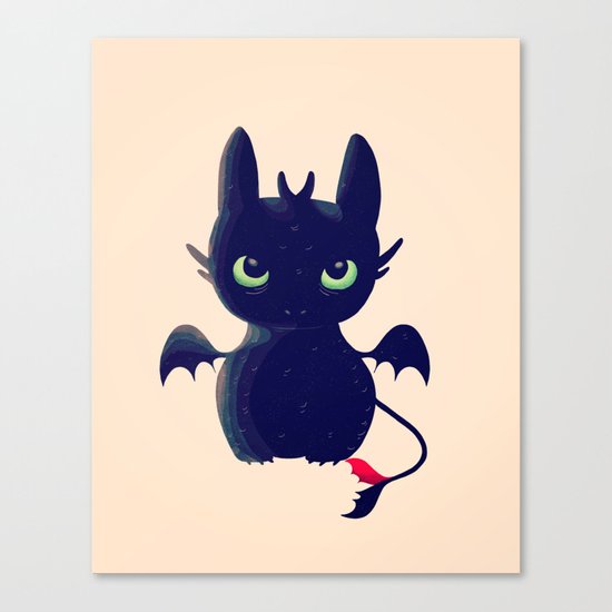 Night Fury Canvas Print