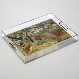Tiger in a Tropical Storm Acrylic Tray
