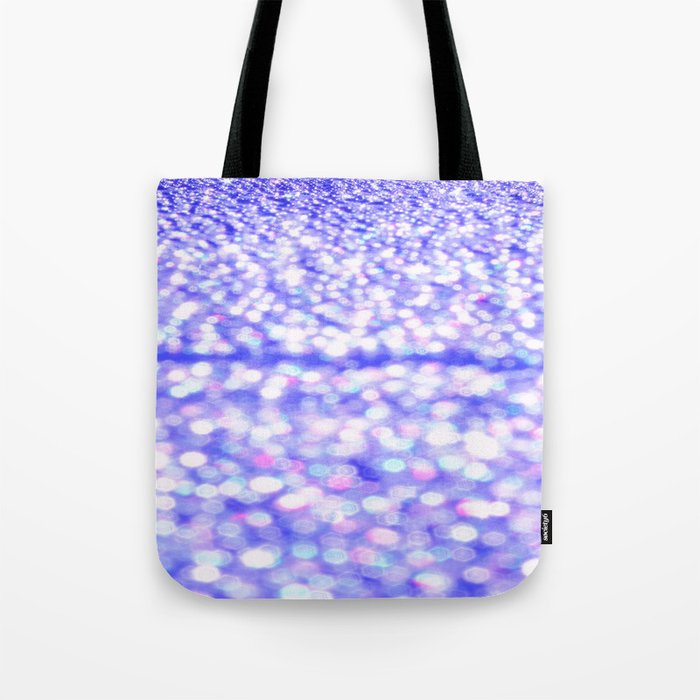 Periwinkle Glitter Sparkle Tote Bag