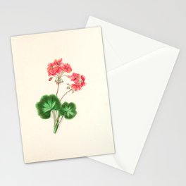  Geranium by Clarissa Munger Badger, "Floral Belles," 1866 (benefitting The Nature Conservancy) Stationery Card
