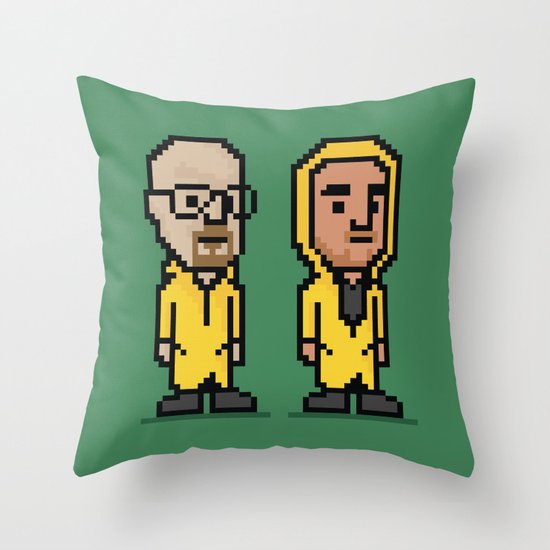 8-Bit: Breaking Bad Throw Pillow