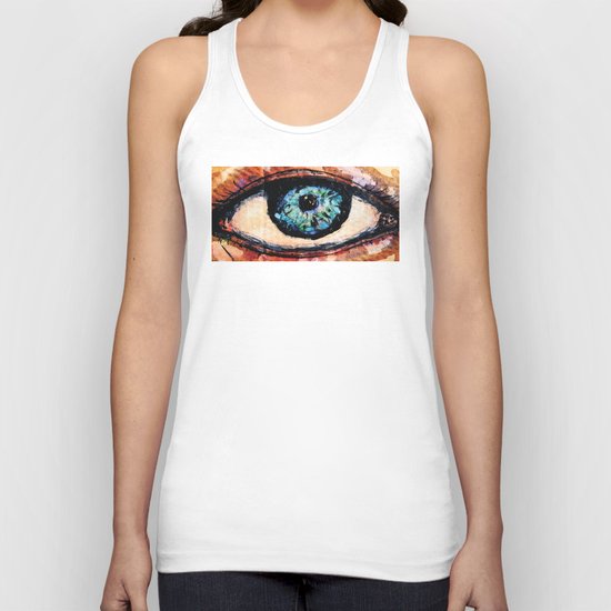 Watercolor Eye Unisex Tank Top