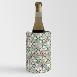 Muted Moroccan Mosaic Tiles Wine Chiller